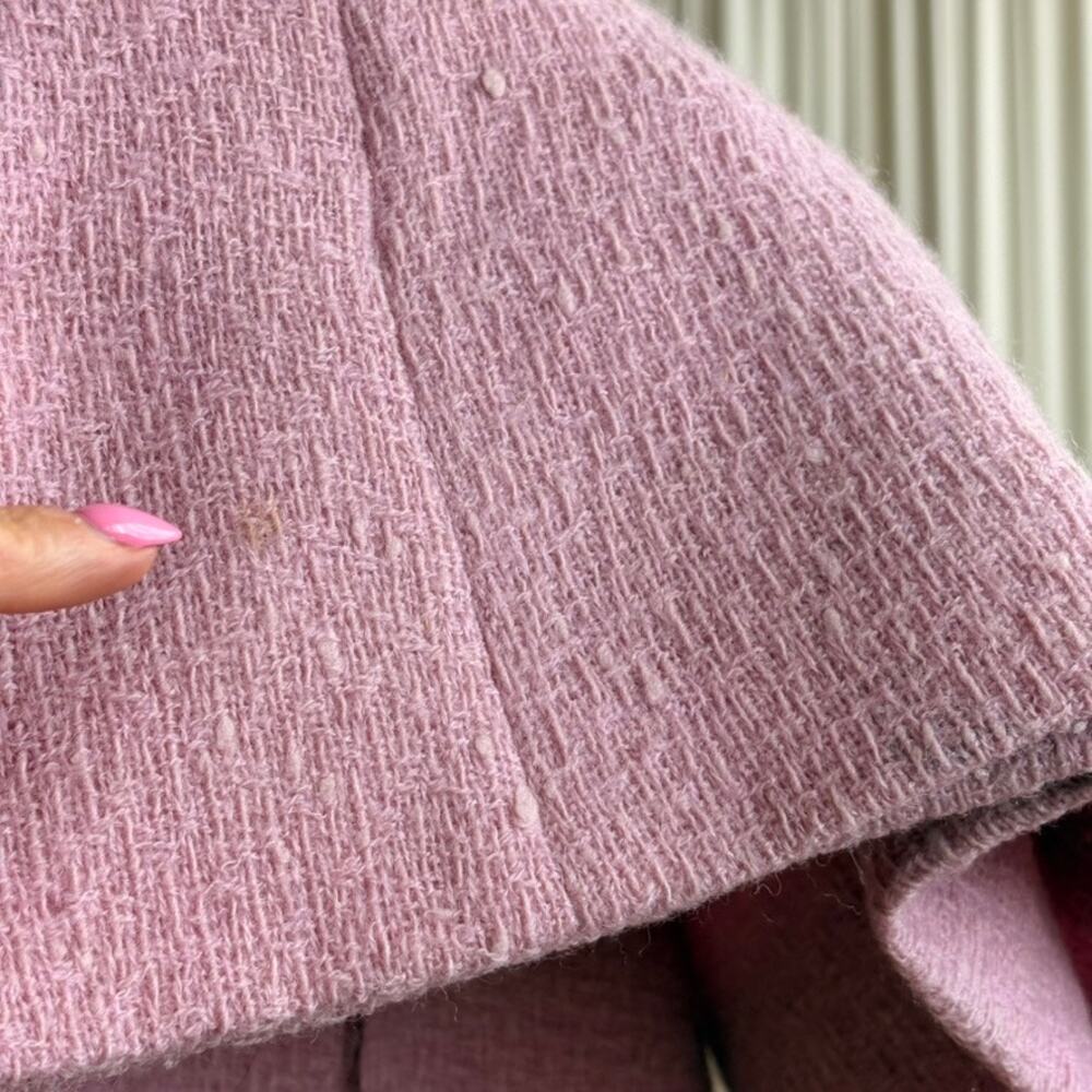 Henri Bendel Pink Knit Shift Dress - Textured Knit, 50s/60s, Fits M - Picture 8 of 8